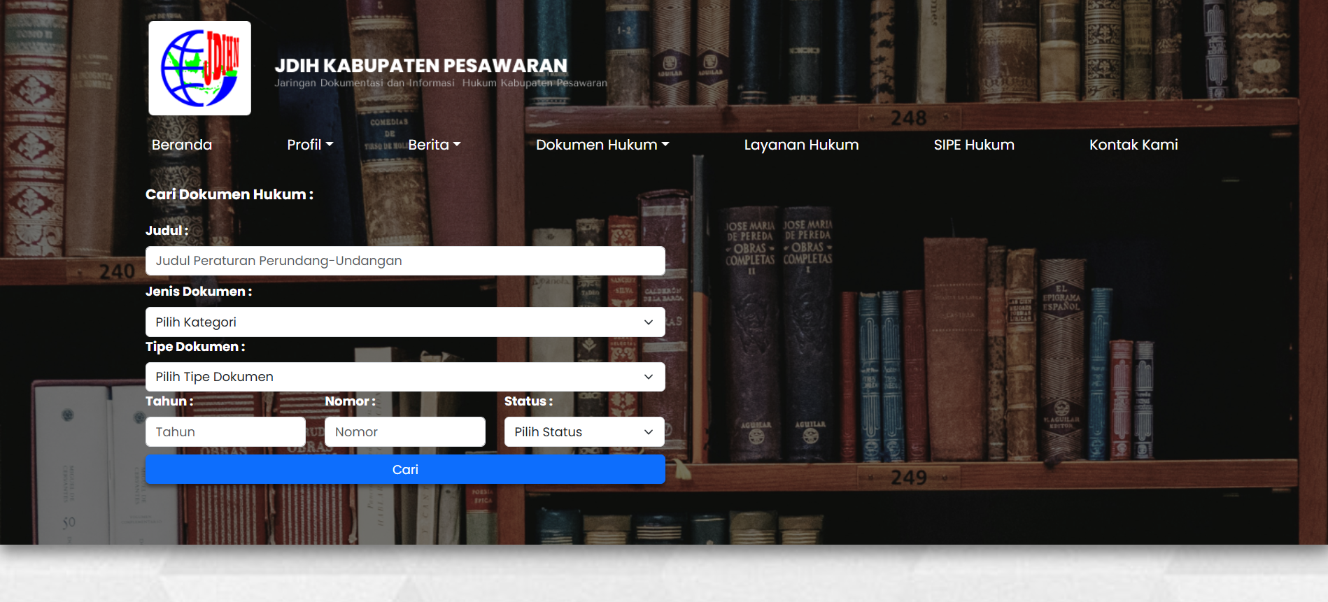 Information System JDIH Pesawaran